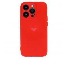 Ovitek  HEART za iPhone 13 Pro Max - rdeč