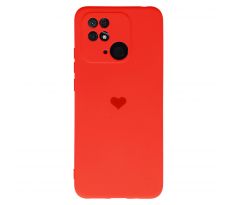 Ovitek  HEART za Xiaomi Redmi 10C - rdeč