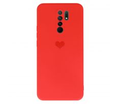 Ovitek  HEART za Xiaomi Redmi 9 - rdeč